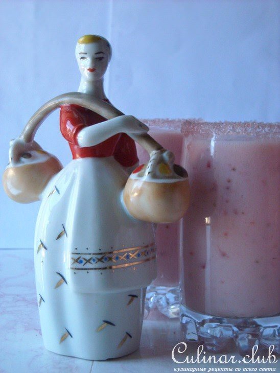 Ласси с клубникой