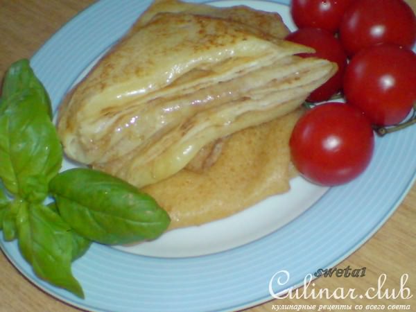 Блины-пирожки с Моцареллой