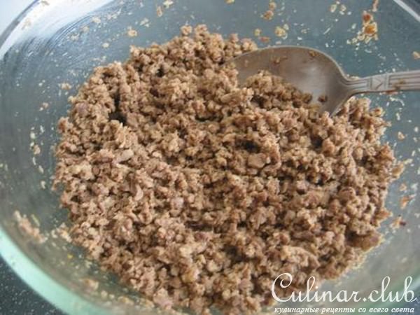 Блинчики с куриными сердечками и желудочками
