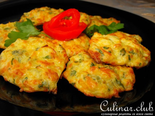 Капустные оладьи с сыром