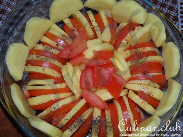 Картофельный Рататуй под сыром