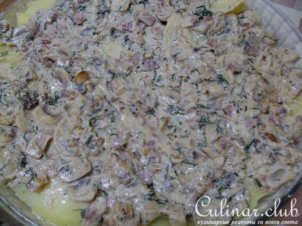 ГРАТЕН С КАРТОФЕЛЕМ И ГРИБАМИ