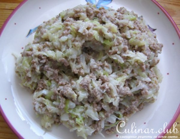 Мясные котлеты с капустой