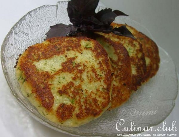 оладьи из цветной капусты с сыром