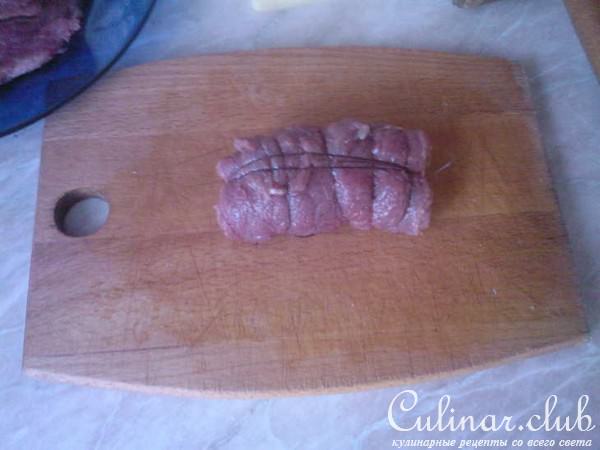 мясные рулетики с опятами