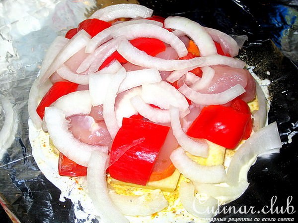 Порционное филе с овощами