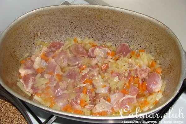 Пшеничный плов с индейкой