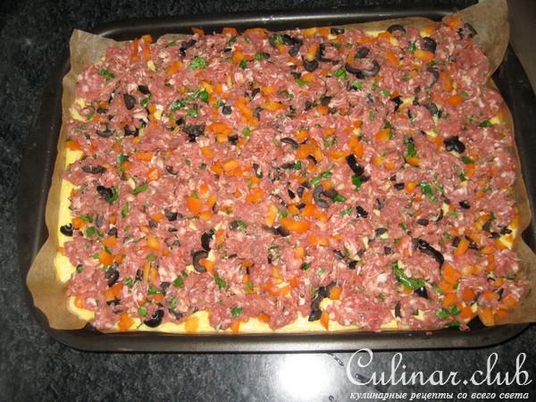Сырно-мясной рулет