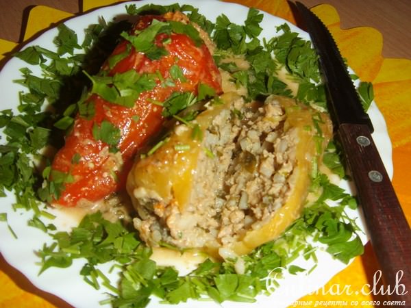 Перцы, фаршированные по-вегетариански