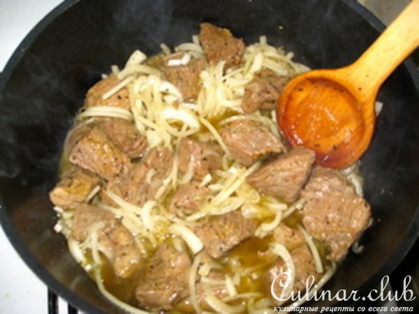 Говядина с машем и рисом