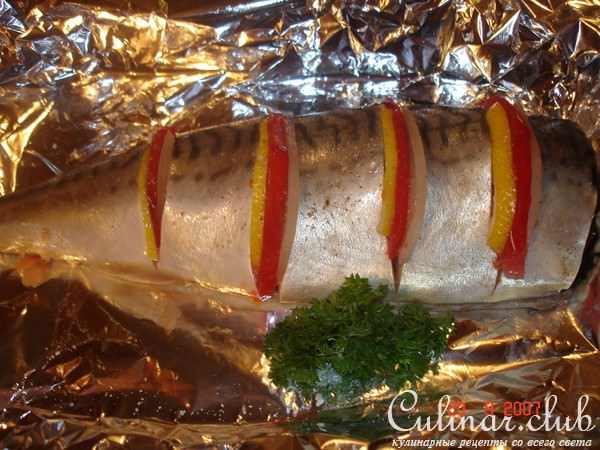 Скумбрия запеченая в фольге
