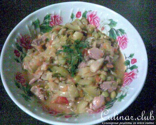 Летний вариант рагу с потрошками (для кого-то - соус или сотэ)