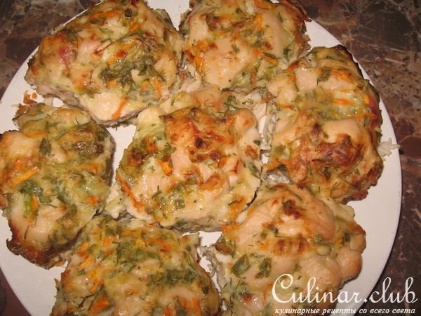 Куриные котлетки из духовки.