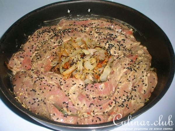 Печень барашка запечёная в духовке