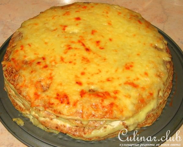 Кабачковый пирог с сыром