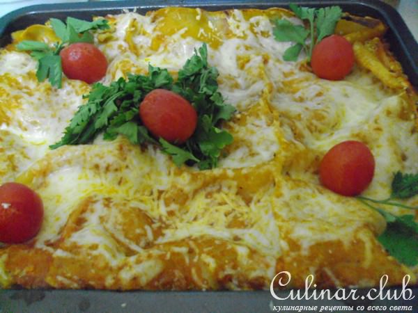 Лазанья с кабачками (вариант)