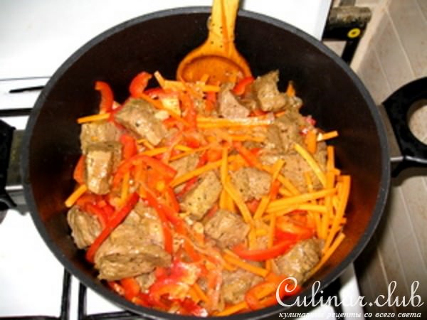 Говядина с машем и рисом