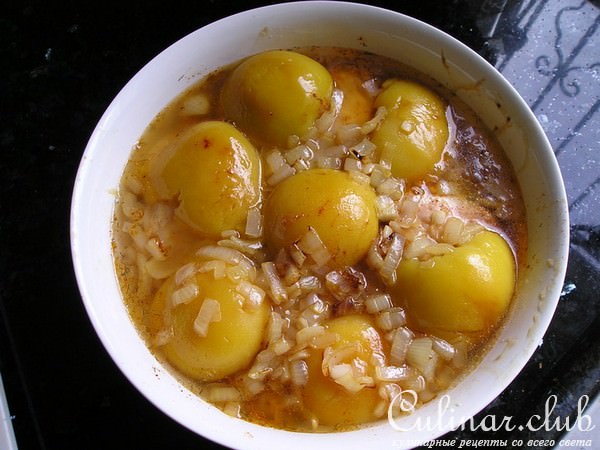 Куриная грудка с консервироваными персиками
