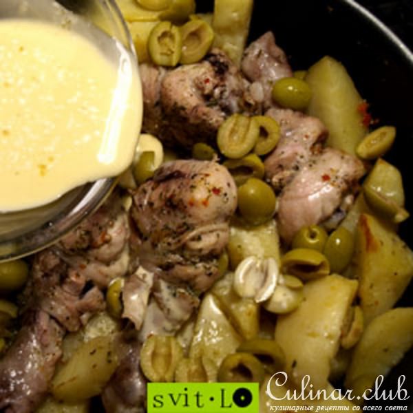 Куриные ножки с гарниром