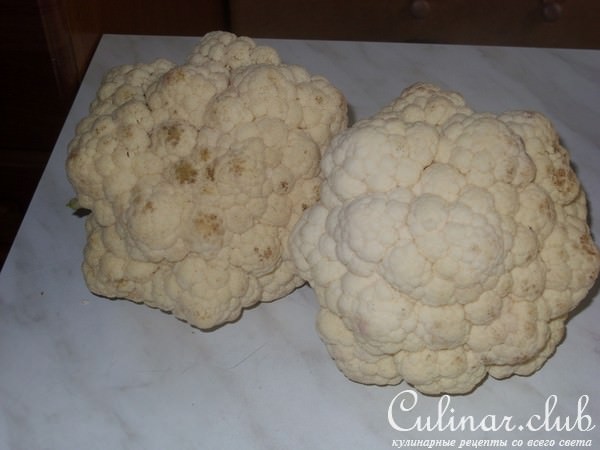 Цветная капуста, запеченная с сыром