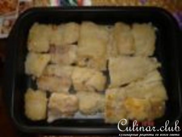 Рыба, запеченная в хрене
