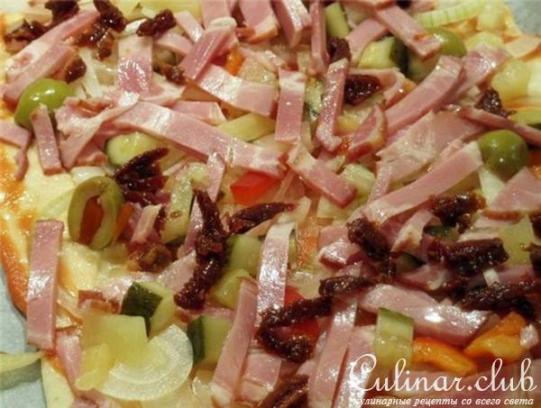 Пицца на тонкой основе (еще вариант)