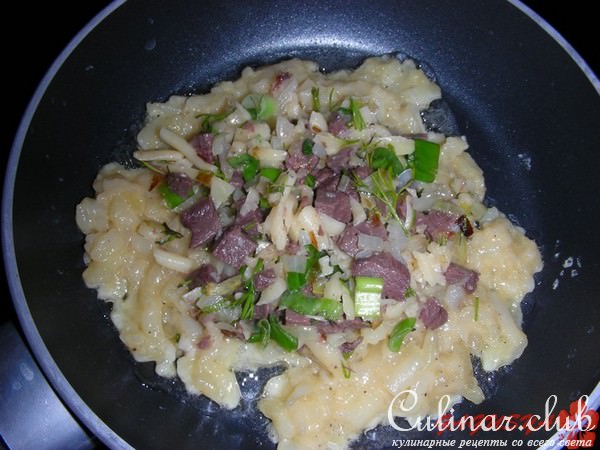 Картофельные рёсти по-швейцарски с начинкой