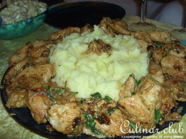 Куриные грудки со сливками и сыром Пармезан