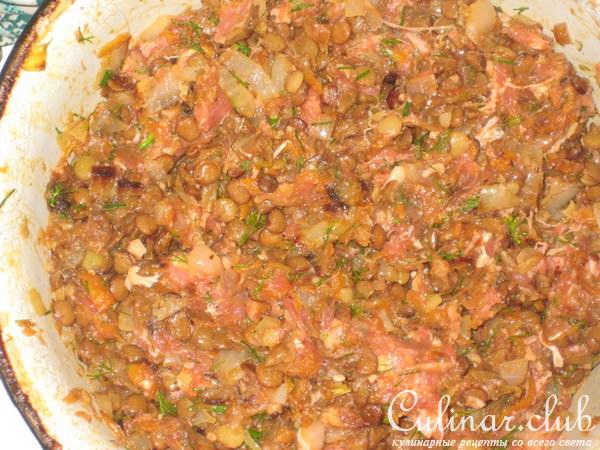 Перец,фаршированный чечевицой с фаршем!