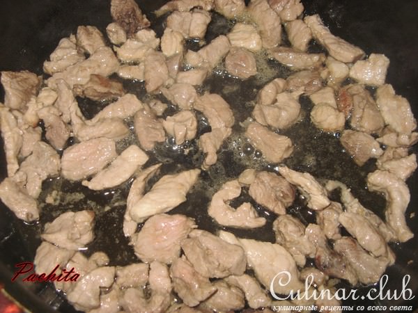 Свинина в сметанно-кофейном соусе