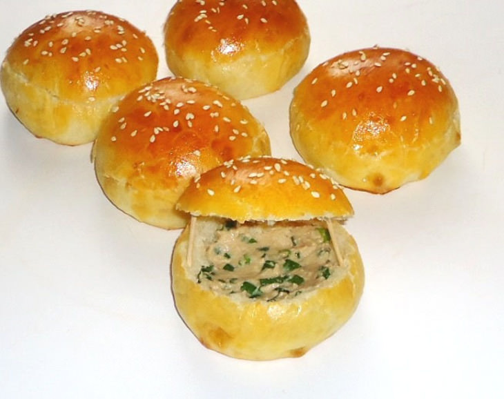 Бутерброды "Ракушки с чёрным жемчугом"