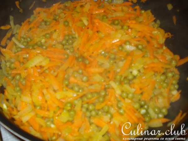 Мясо под овощным одеялком