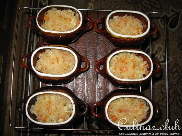 Овощи в горшочках (постный вариант)