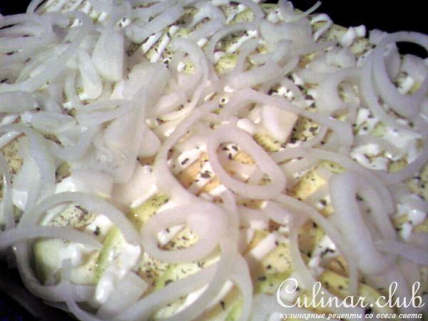 Мясная запеканка с овощами