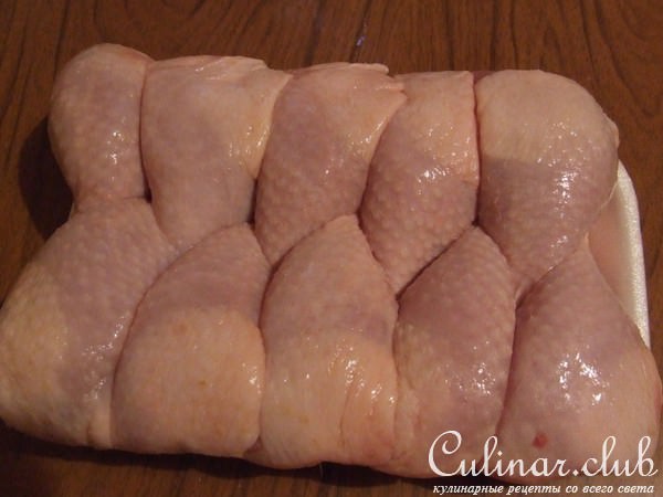 куриные крылышки и голени