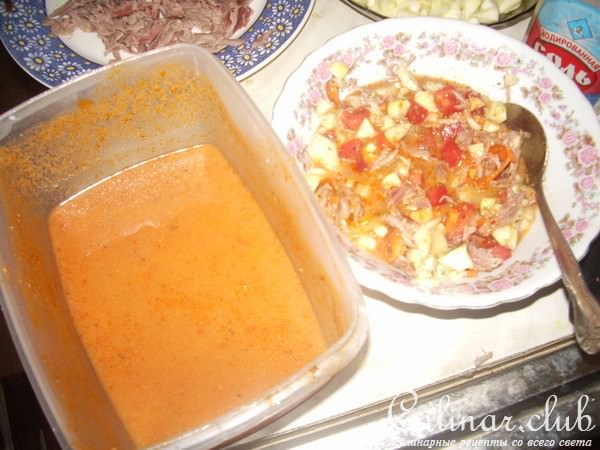 Кабачковые караблики на пару и в духовке с мясом от индюшачей шеи