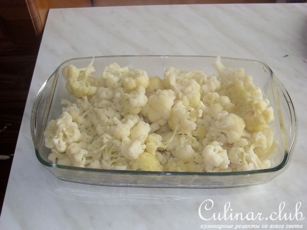 Цветная капуста, запеченная с сыром