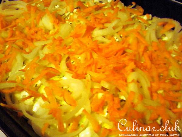 Мясная запеканка с овощами