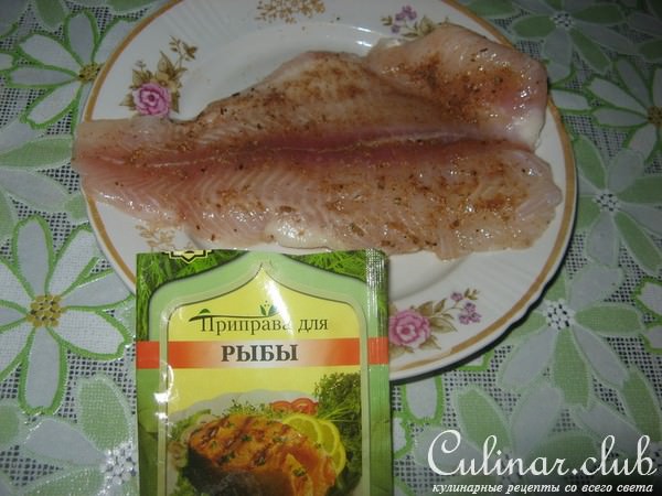 Морской язык с кукурузным соусом
