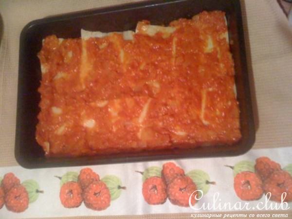 Лазанья с помидорами