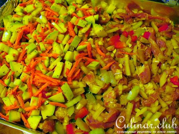 ЗАПЕКАНКА ( мясо и овощи)