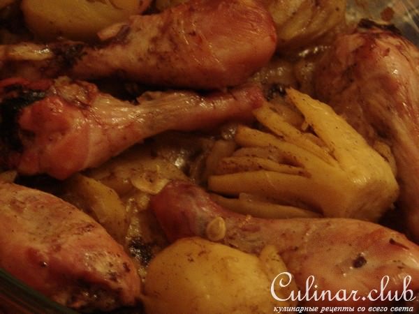 Курочка с картошкой