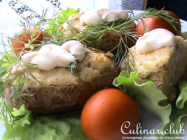КАРТОФЕЛЬНОЕ СУФЛЕ В КАРТОФЕЛЬНОЙ КОЖУРЕ