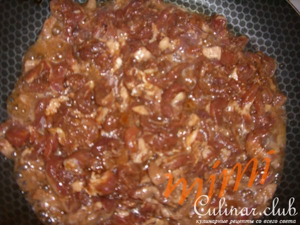 свининка с рисовой лапшой и овощами а-ля рюс