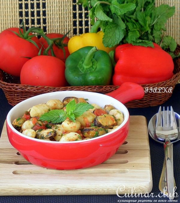 Gnocchi di patate alle cozze (Ньоки из картофеля с мидиями)