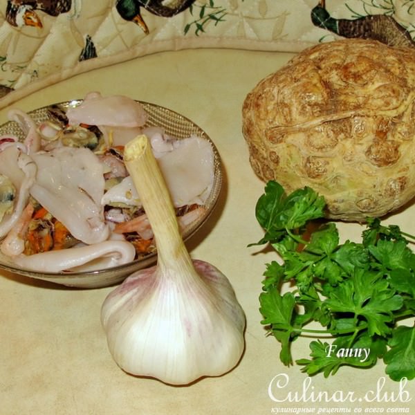 Морепродукты с сельдереем. Тест-драйв.