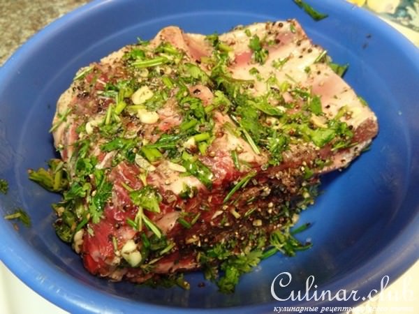 " Ароматный, Жареный, Кусок Мяса "