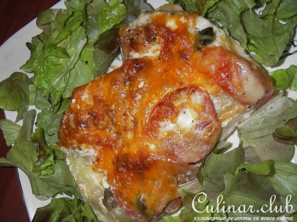 Свинина с овощами и каперсами