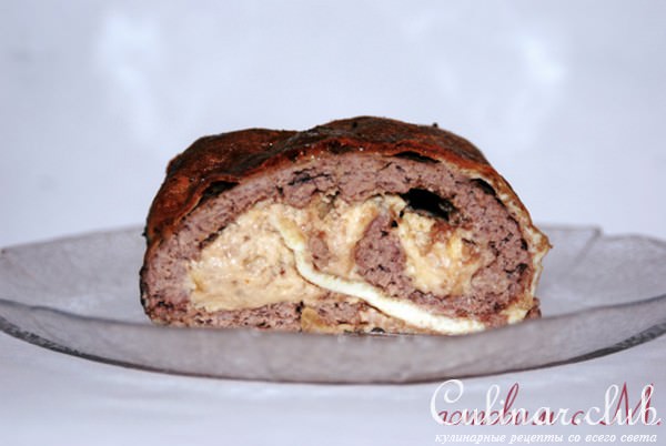 Сырный Фасирт (мясной рулет с сыром)