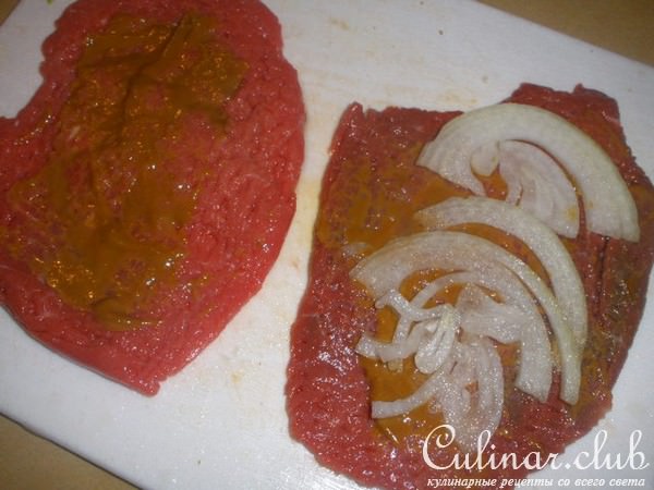 Рулетики из говядины с грибами (жаркое)